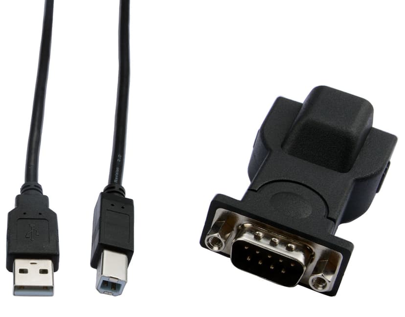 Prokord USB till RS232 Adapter DB9 0.35m USB-A DB9 Svart