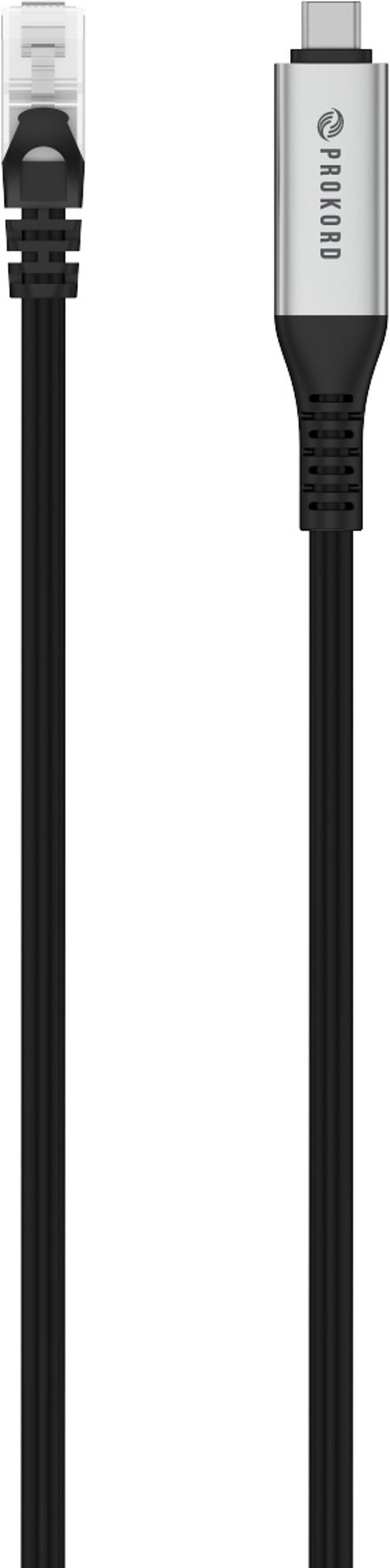 Prokord USB-C–Gigabit Ethernet -sovituskaapeli 1,8 m (RJ45