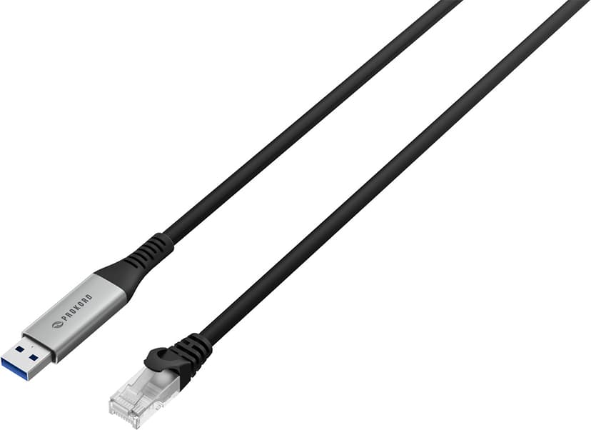 Prokord USB-A–Gigabit Ethernet -sovituskaapeli 1,8 m (RJ45)