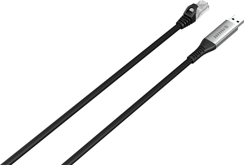 Prokord USB-A–Gigabit Ethernet -sovituskaapeli 1,8 m (RJ45)