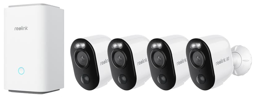 Reolink Home Hub + 4x Argus 3 Ultra 8MP Batteri WiFi-kamera