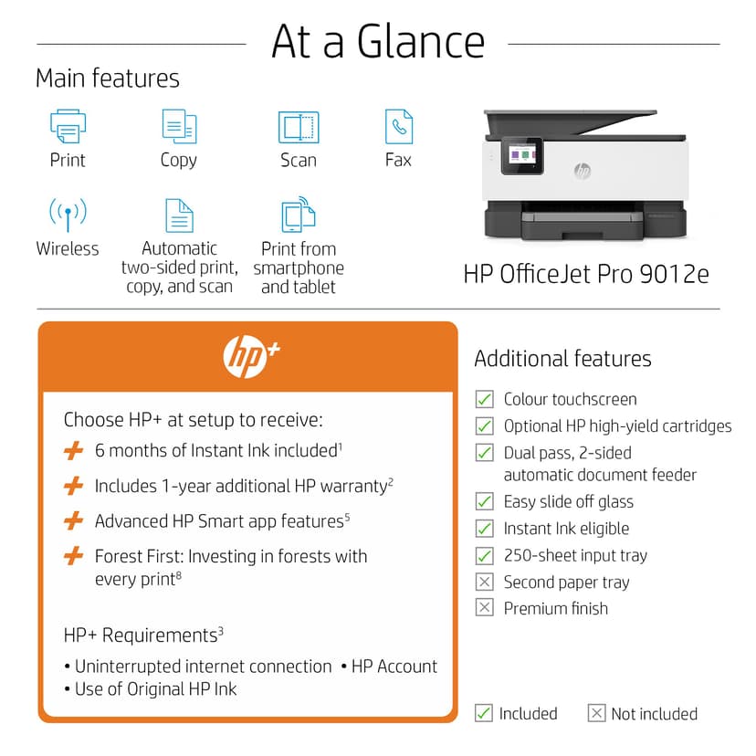 HP OfficeJet Pro 9012E All-In-One