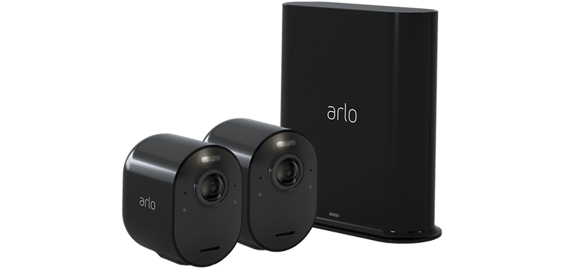 Arlo Ultra 2 trådlös övervakningskamera 2-pack, Svart
