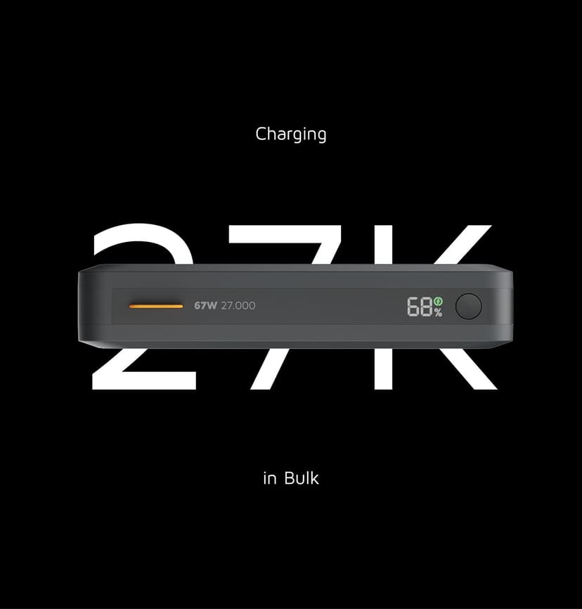 Xtorm Fuel Series 27000 mAh 67W - Zwart 27000mAh Zwart