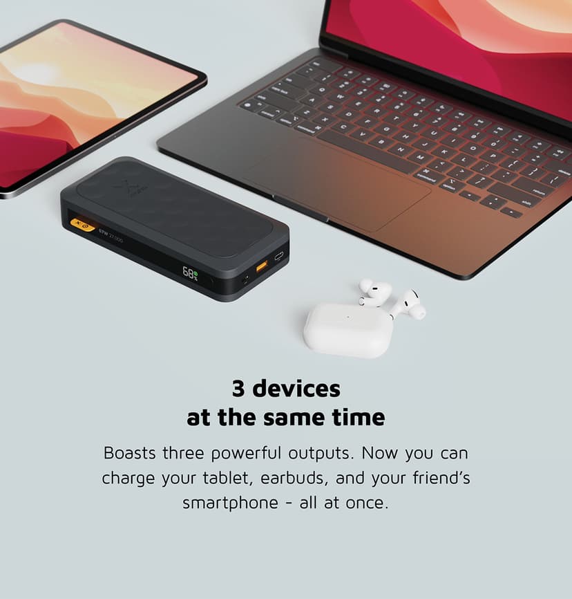 Xtorm Fuel Series 27000 mAh 67W - Zwart 27000mAh Zwart