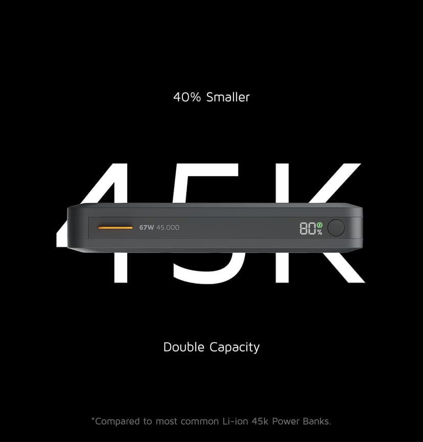 Xtorm Fuel Series 45000 mAh 67W - Svart 45000mAh Svart