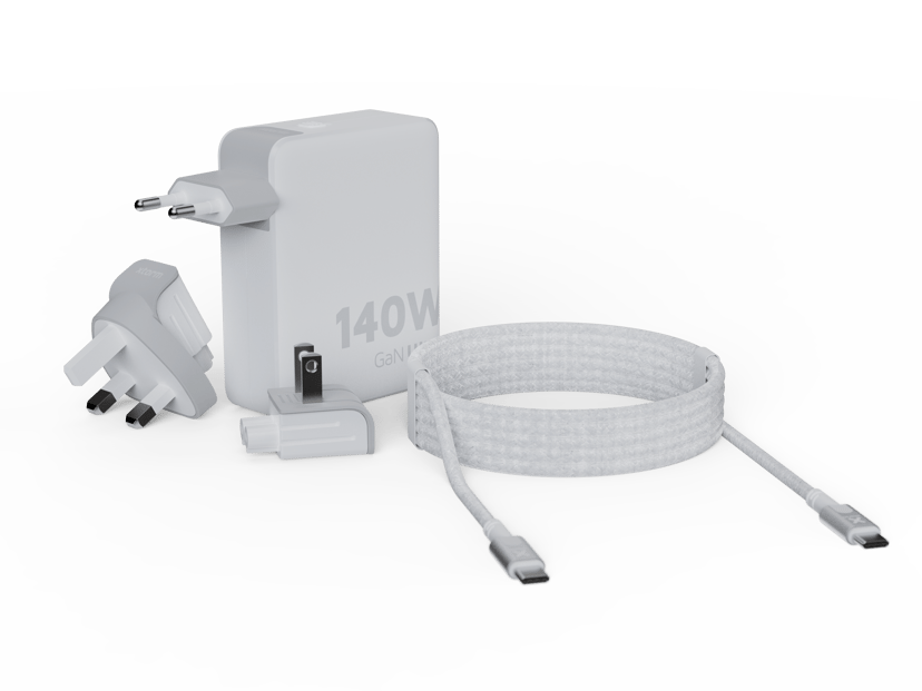 Xtorm GaN-Ultra Rejseoplader 140W 2m Hvid