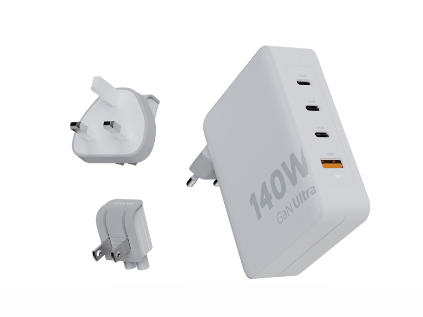 Xtorm GaN-Ultra Rejseoplader 140W 2m Hvid
