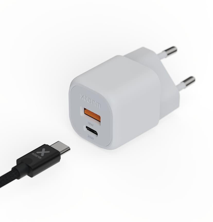 Xtorm GaN2 Ultra Seinä Laturi 20W Valkoinen Valkoinen