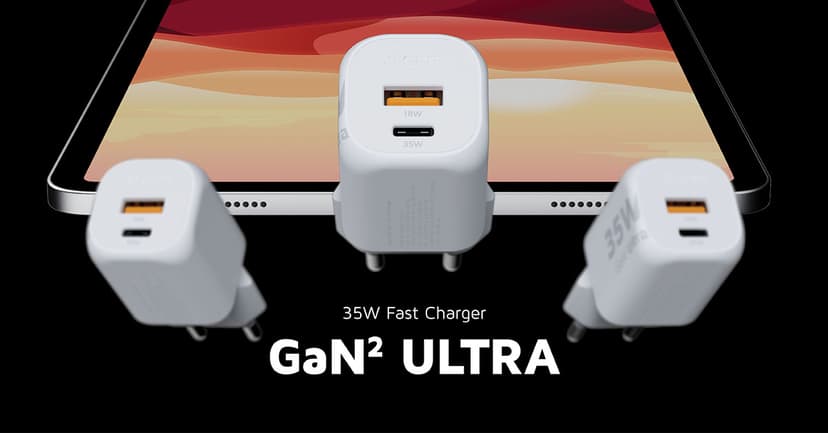 Xtorm GaN2 Ultra Wandlader 35W - Wit Wit