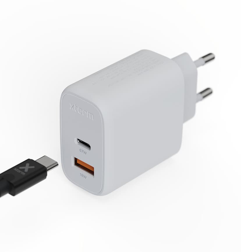 Xtorm GaN2 Ultra Seinälaite 67W Valkoinen Valkoinen