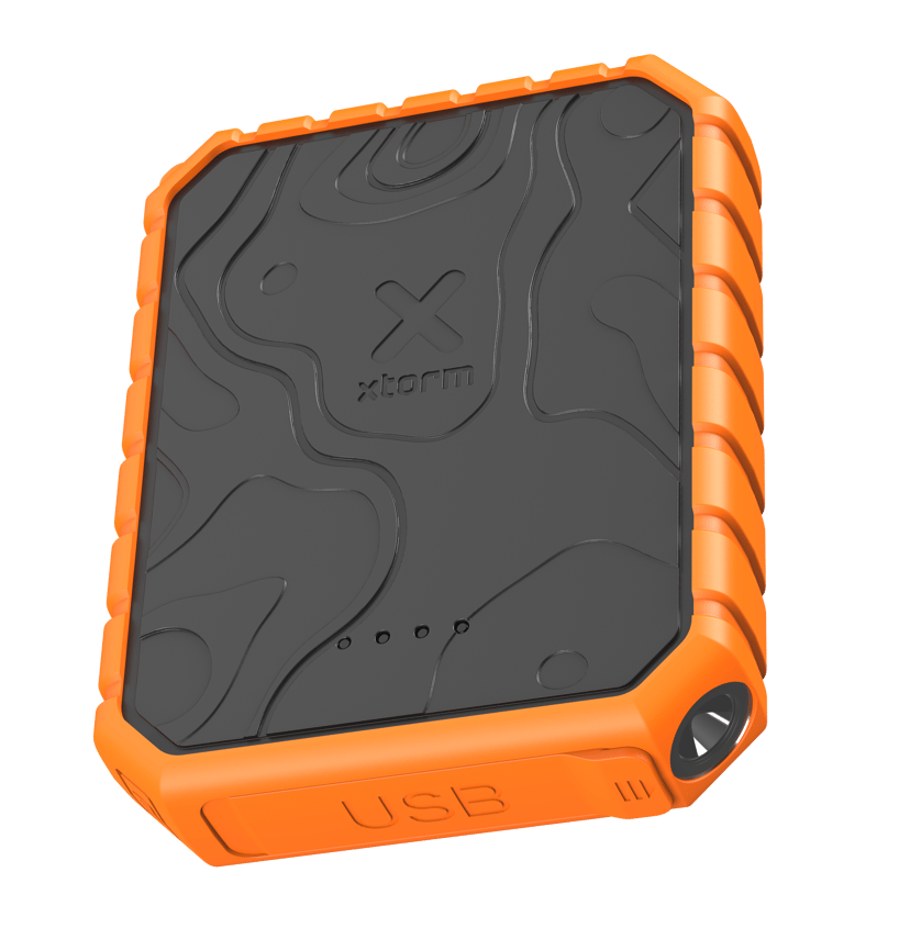 Xtorm Robuuste Powerbank 20W 10.000mAh 10400mAh Oranje, Zwart