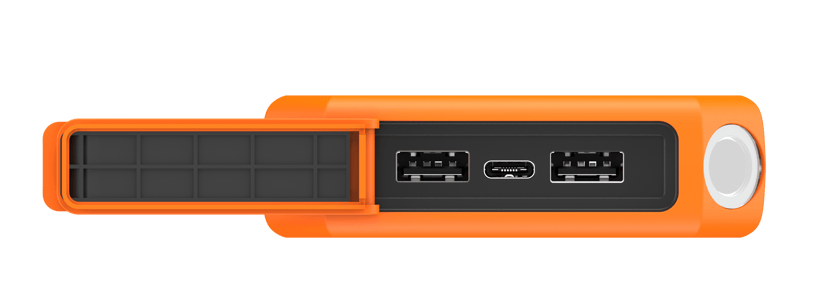Xtorm Robuuste Powerbank 20W 10.000mAh 10400mAh Oranje, Zwart