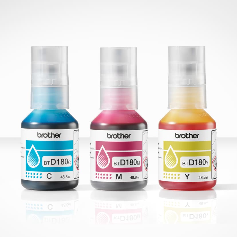 Brother Blekkverdi-pakke (Cyan/Magenta/Gul) 180CLVAL 5K