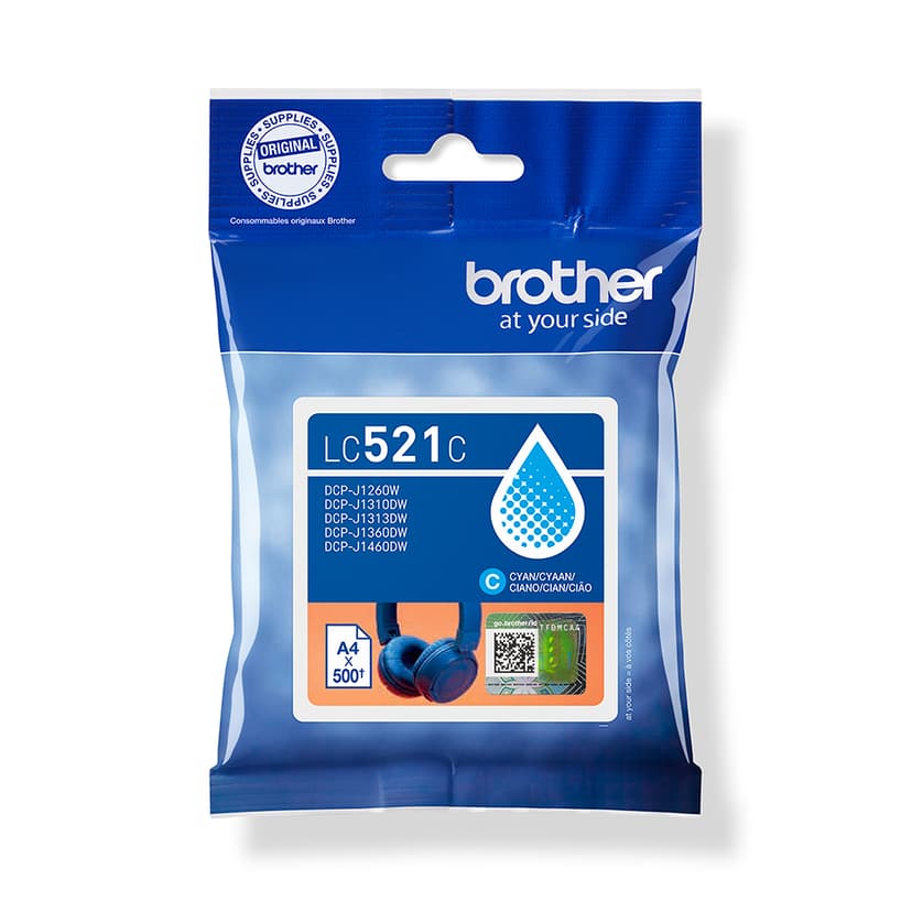 Brother Musta syan 521C, 500 sivua