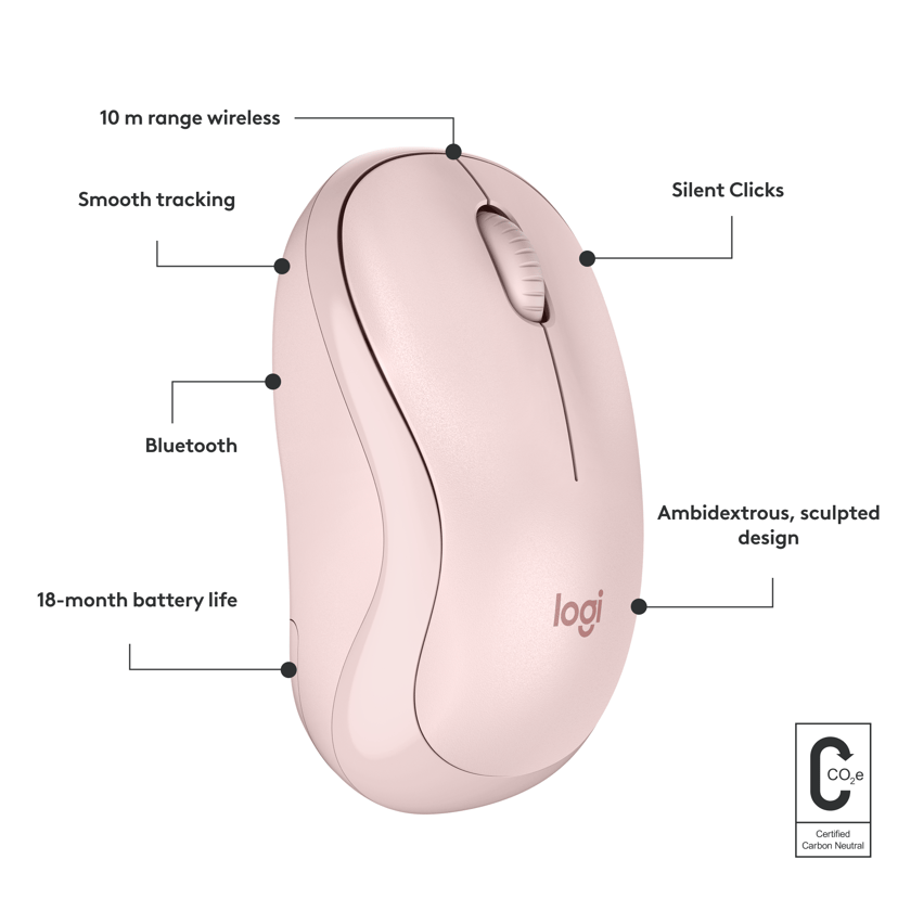 Logitech M240 Silent Trådlös RF + Bluetooth