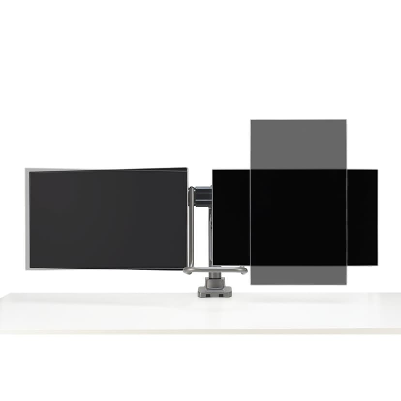 Kensington SmartFit Dual Monitor Arm with Crossbar and Handle