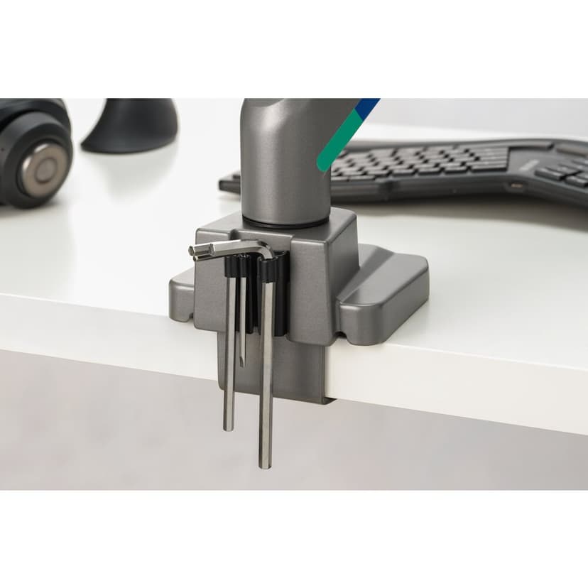 Kensington SmartFit Dual Monitor Arm with Crossbar and Handle