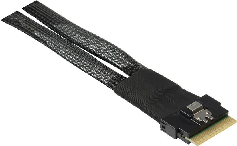 Inter-Tech SFF-8654 to 2x SFF-8643 Adapter Cable 0.75M