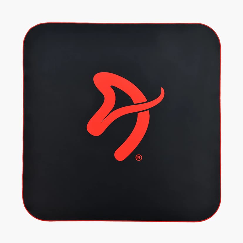 Arozzi Zona Square Floor Pad - Svart/Rød