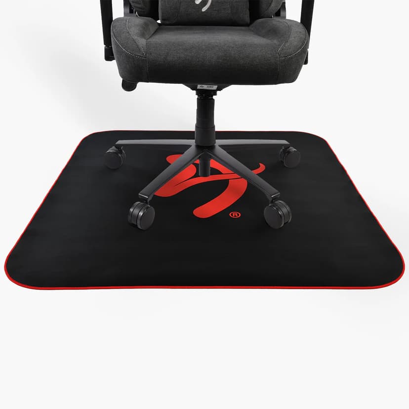 Arozzi Zona Square Floor Pad - Svart/Rød