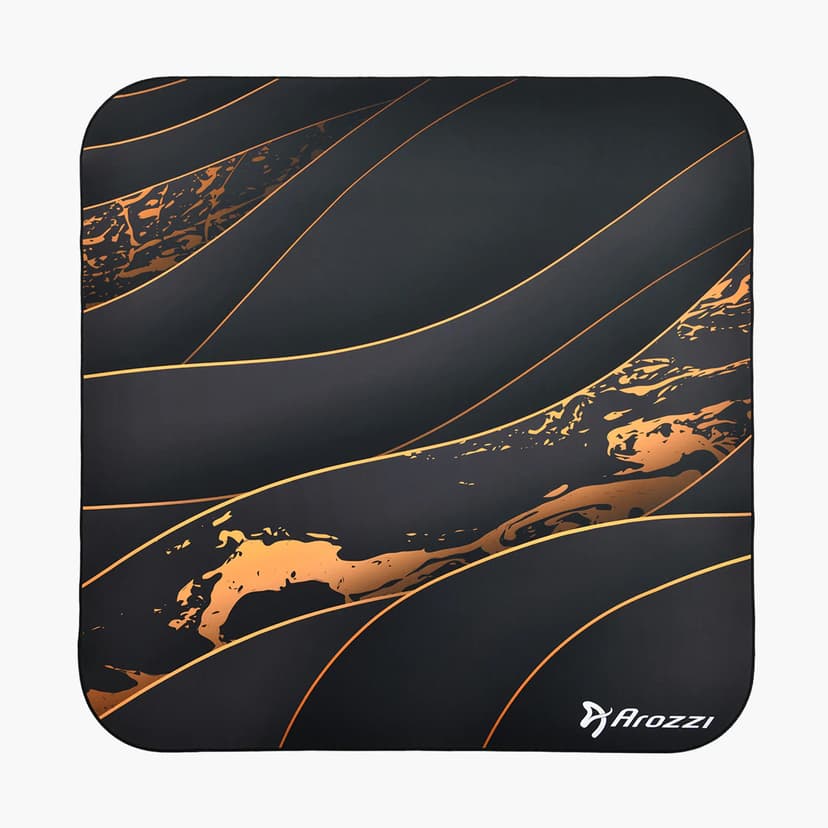 Arozzi Zona Square Floor Pad - Musta/Kulta