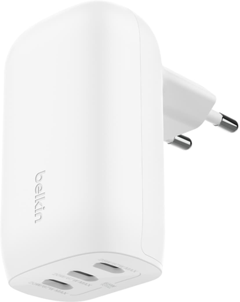 Belkin 3-Port USB-C Wall Charger Wit