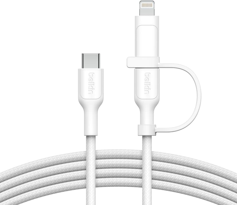 Belkin 2-in-1 USB-C and Lightning Cable 1.5m USB-C USB-C, Lightning Vit
