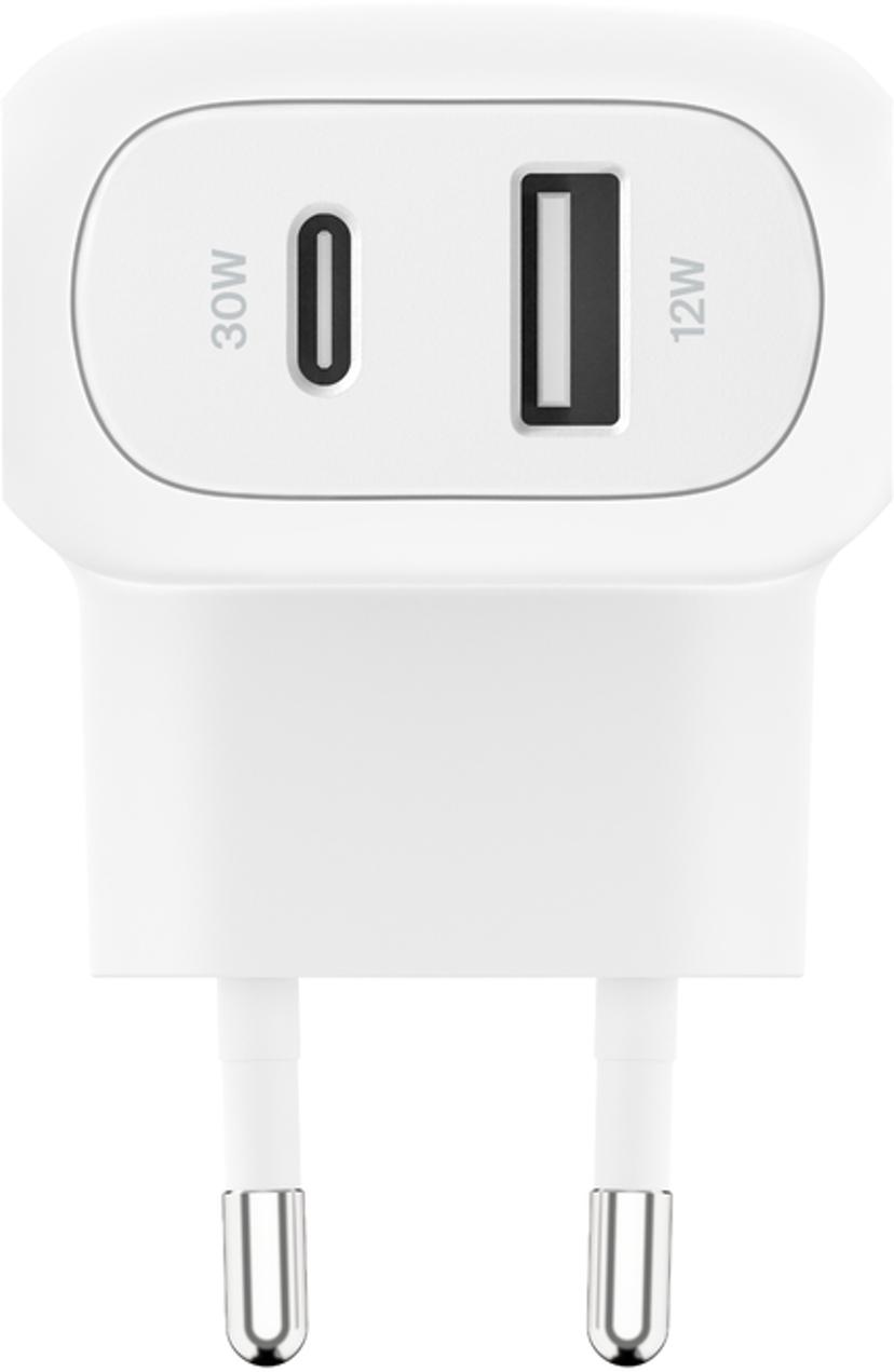 Belkin Wall Charger 42-30W USB-C PD PPS + 12W Dual USB-A Vit