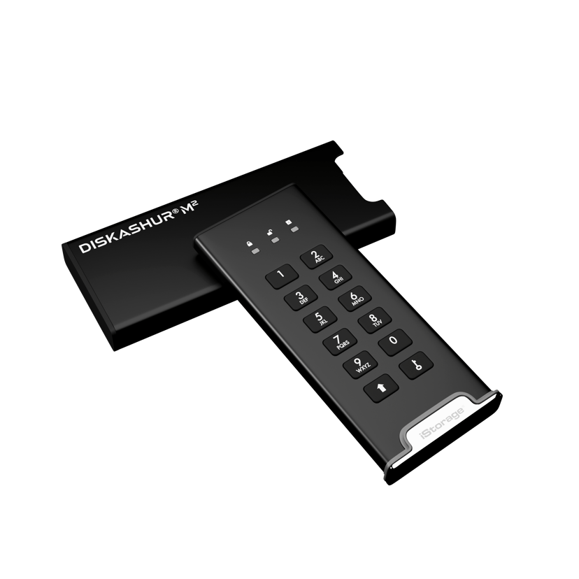 Istorage Diskashur M2 USB3 256-BIT 500GB USB-A, USB-C Sort