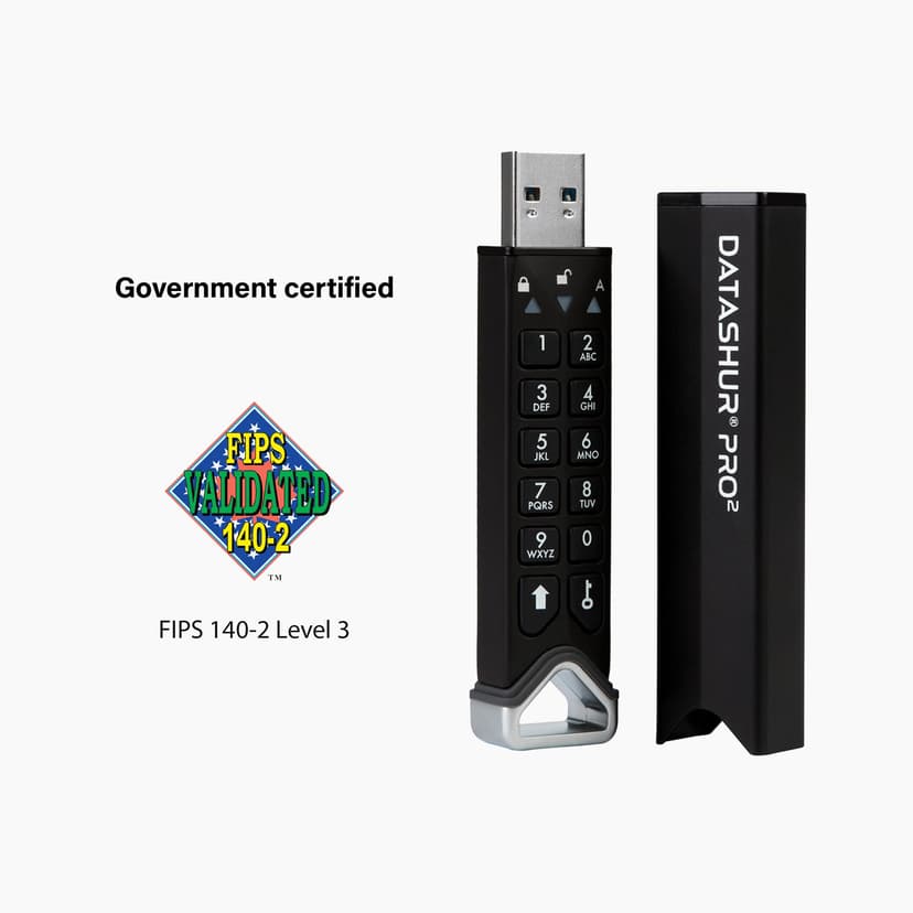 Istorage Datashur Pro2 USB3 256-bit 8GB 8GB USB Type-A Svart