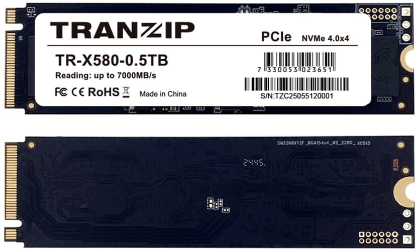 Tranzip SSD X380 Extreme 7300 MB/s M.2 PCIe 4.0