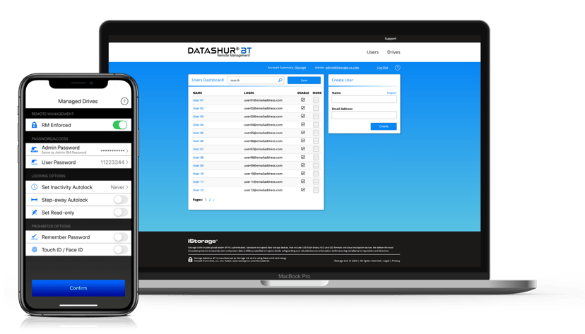 Istorage Datashur BT 128GB USB-A Svart