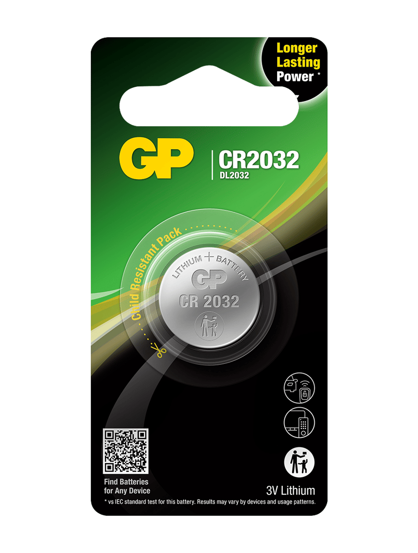 GP Batteri Knappcell Lithium CR2032 3V