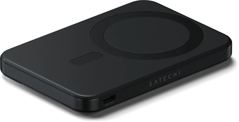 Satechi Qi2 Magnetic Powerbank With Stand 5000mAh Musta