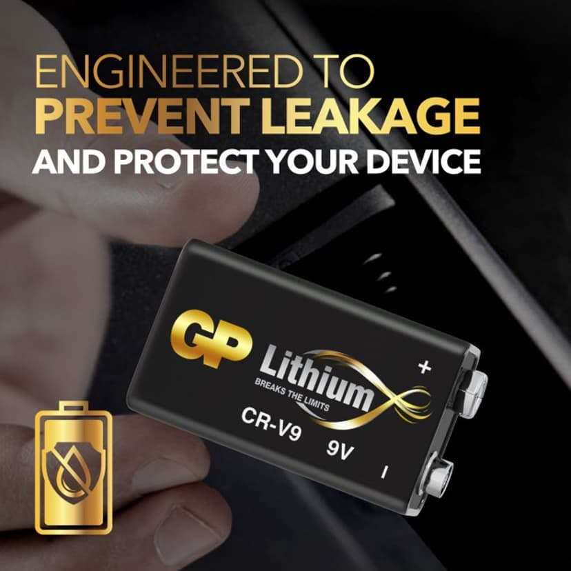GP Litium 9V/CR9V Paristo 40-Pakkaus