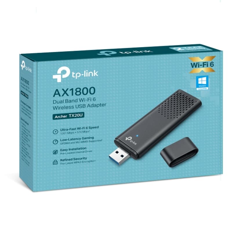 TP-Link Archer TX20U AX1800 Dual Band WiFi 6 USB-adapter