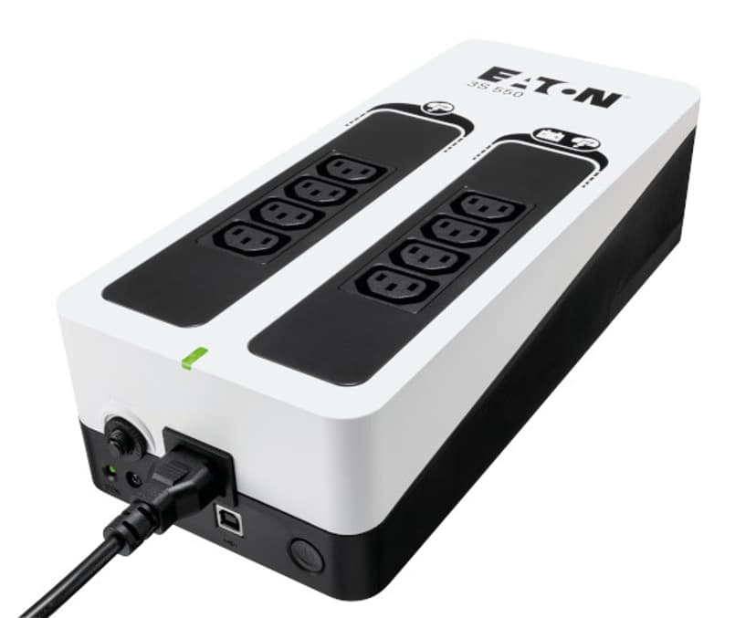 Eaton 3S550I uforstyrrbar strømforsyning (UPS) Standby (Offline) 0,55 kVA 330 W 8 AC-utganger