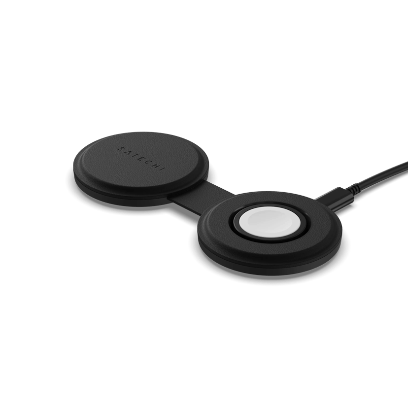 Satechi OntTheGo 2-in-1 Wireless Charger Musta