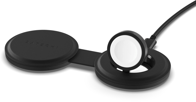 Satechi OntTheGo 2-in-1 Wireless Charger Musta