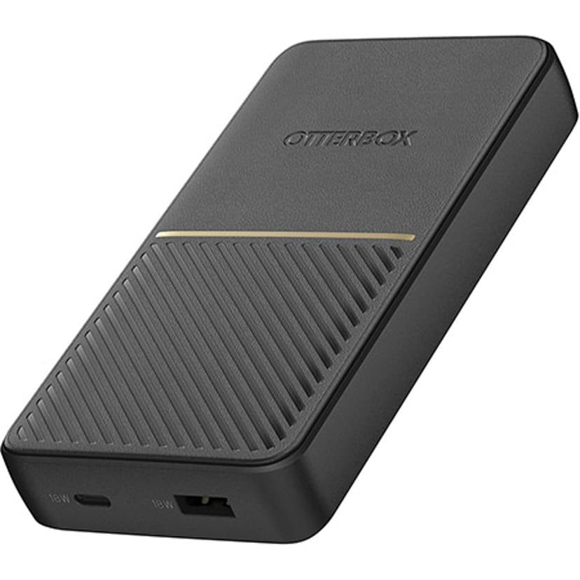 Otterbox Powerbank 15000mAh 18W USB A/C PD Svart 15000mAh Svart
