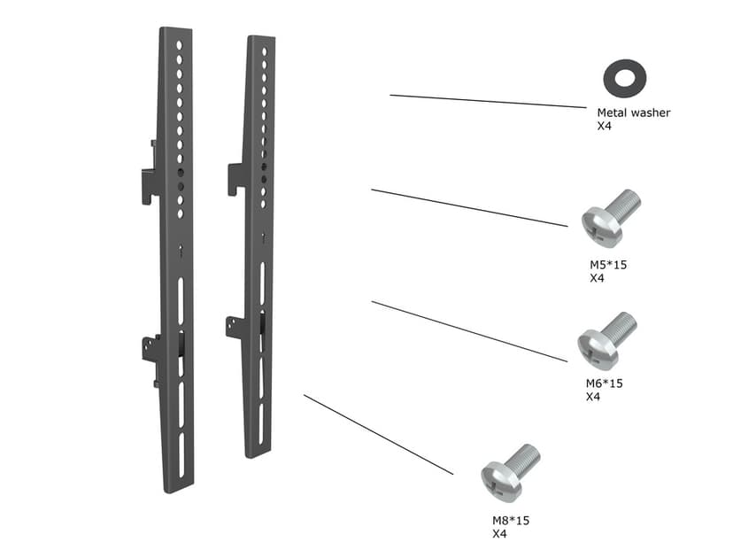 Multibrackets 3736 tilbehør for skjermmontering