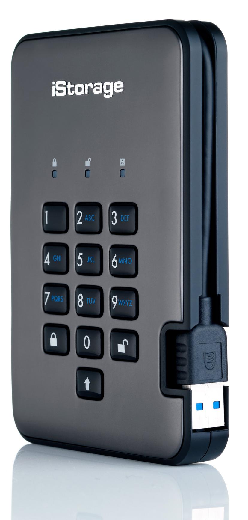 Istorage diskAshur PRO2 SSD 256-BIT 4TB NATO Classified USB-A Svart, grafit