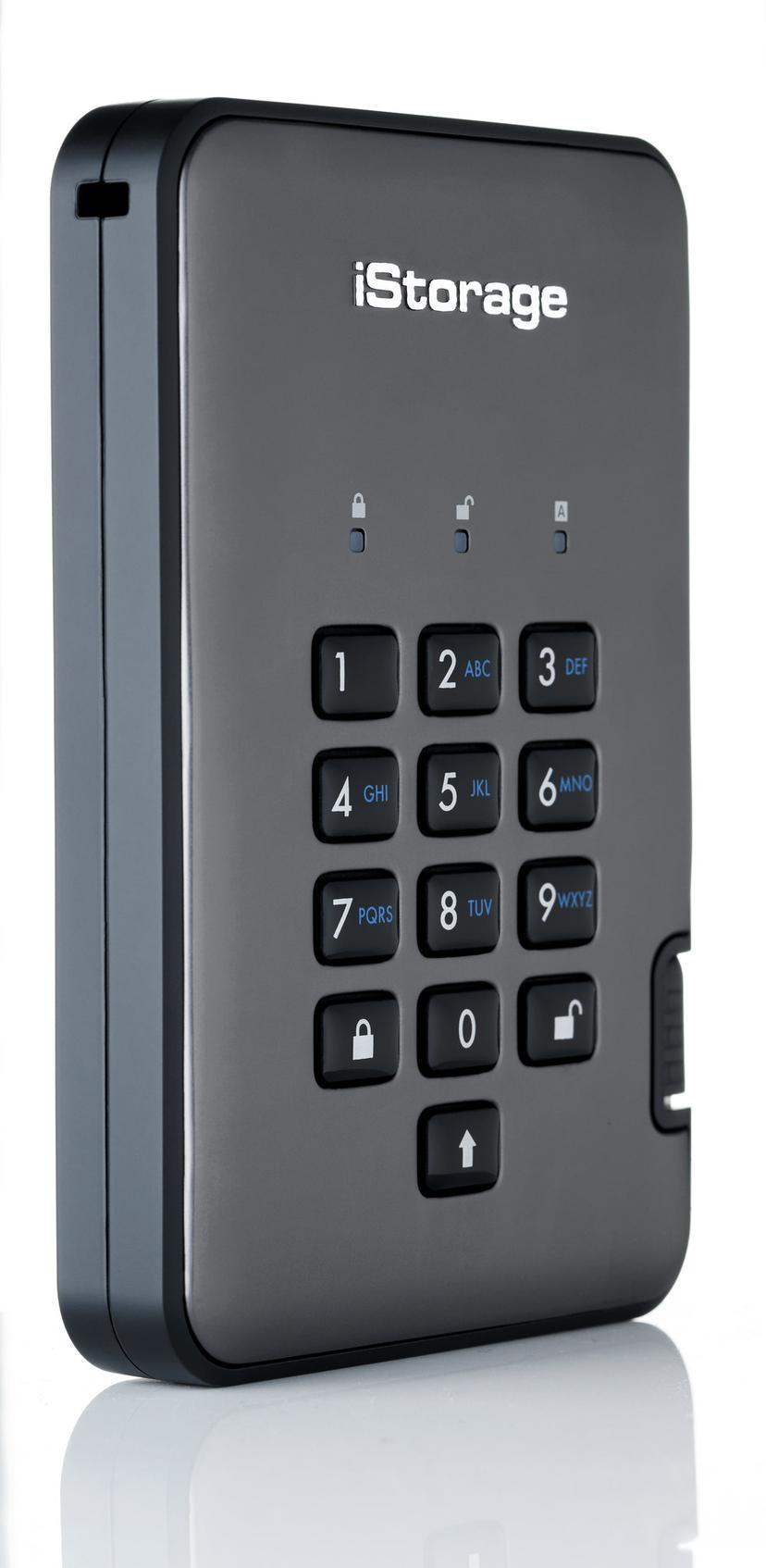 Istorage diskAshur PRO2 SSD 256-BIT 4TB NATO Classified USB-A Svart, grafit