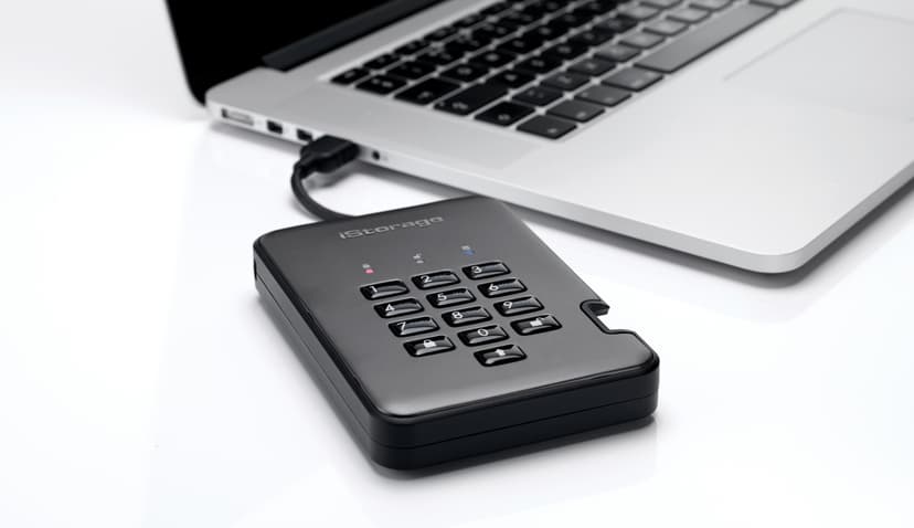 Istorage diskAshur PRO2 SSD 256-BIT 4TB NATO Classified USB-A Svart, grafit