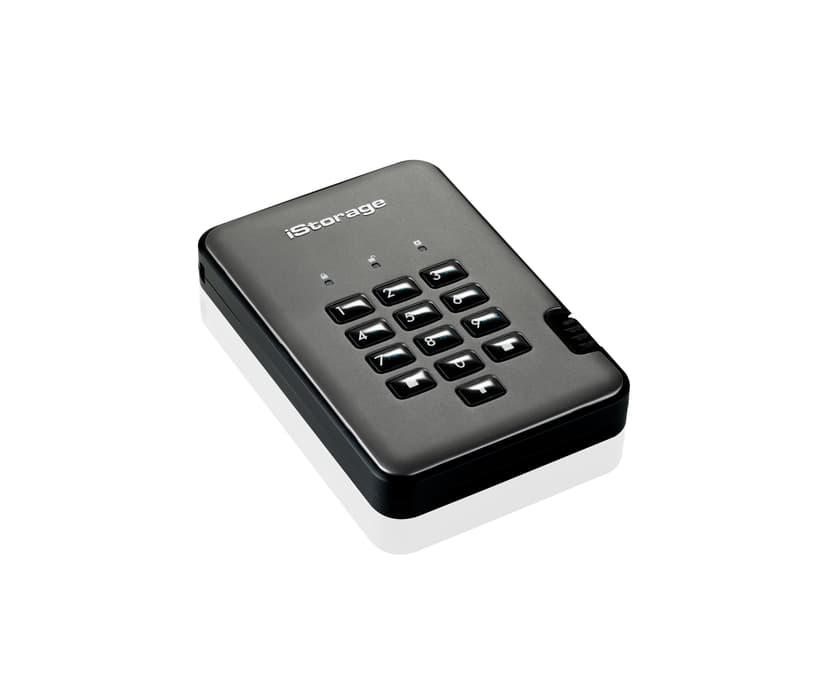 Istorage diskAshur PRO2 SSD 256-BIT 4TB NATO Classified USB-A Svart, grafit