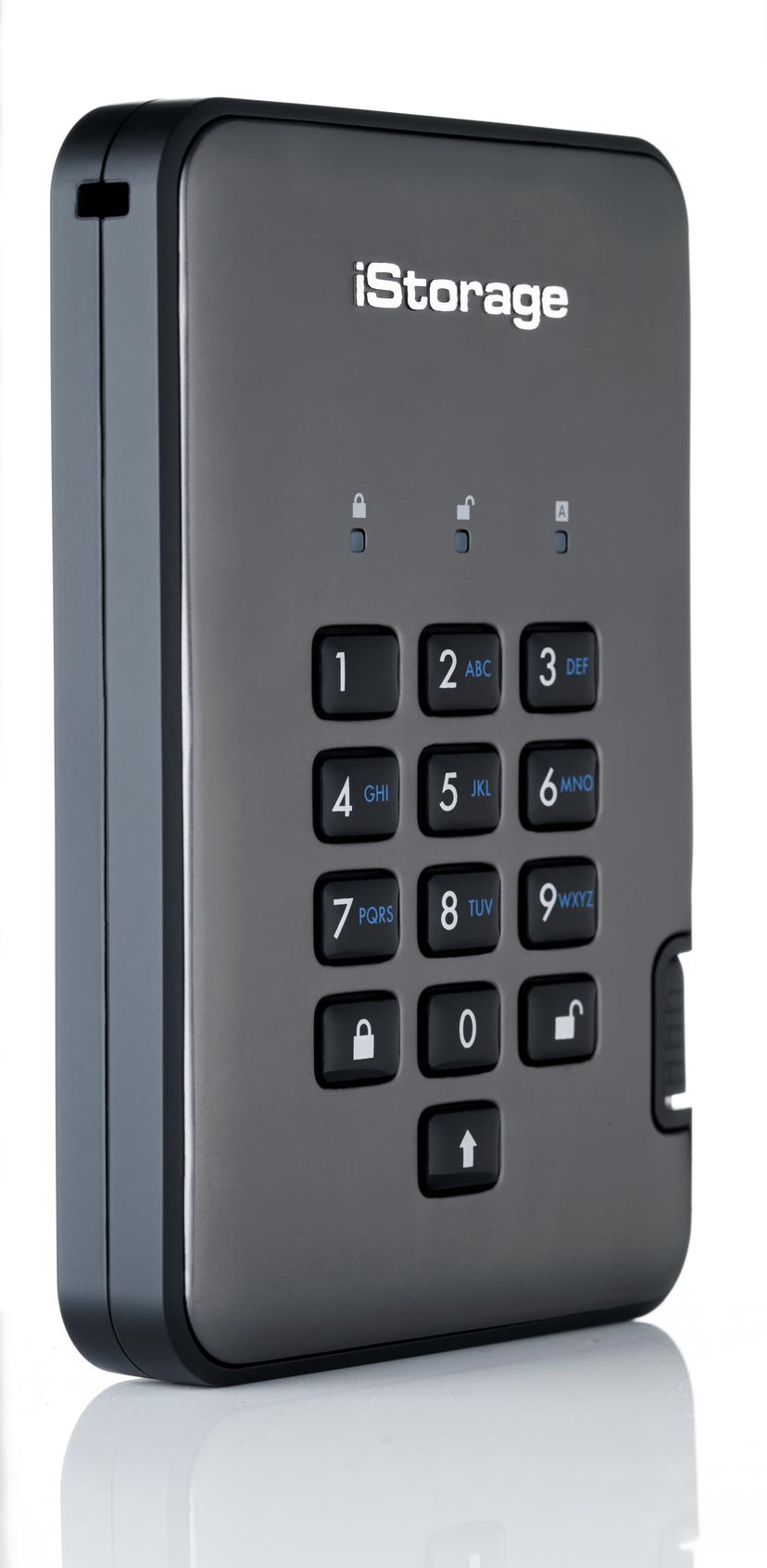 Istorage diskAshur PRO2 SSD 256-BIT 4TB NATO Classified USB-A Svart, grafit