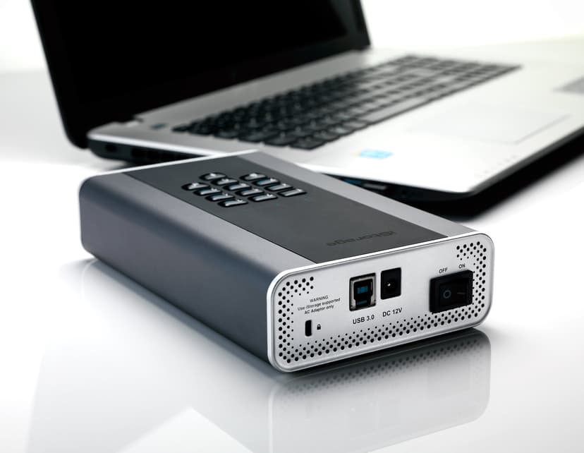 Istorage diskAshur DT2 256-BIT 14TB NATO Classified Svart
