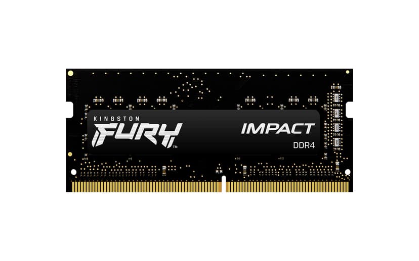 Kingston Technology FURY Impact RAM-minnen 16 GB 2 x 8 GB DDR4 1600 MHz 16GB 1600, 3200MHz DDR4 260-pin SO-DIMM