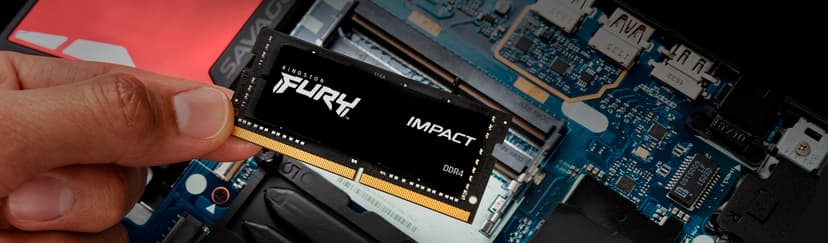 Kingston Technology FURY Impact muistimoduuli 16 GB 2 x 8 GB DDR4 1600 MHz 16GB 1600, 3200MHz DDR4 260-pin SO-DIMM